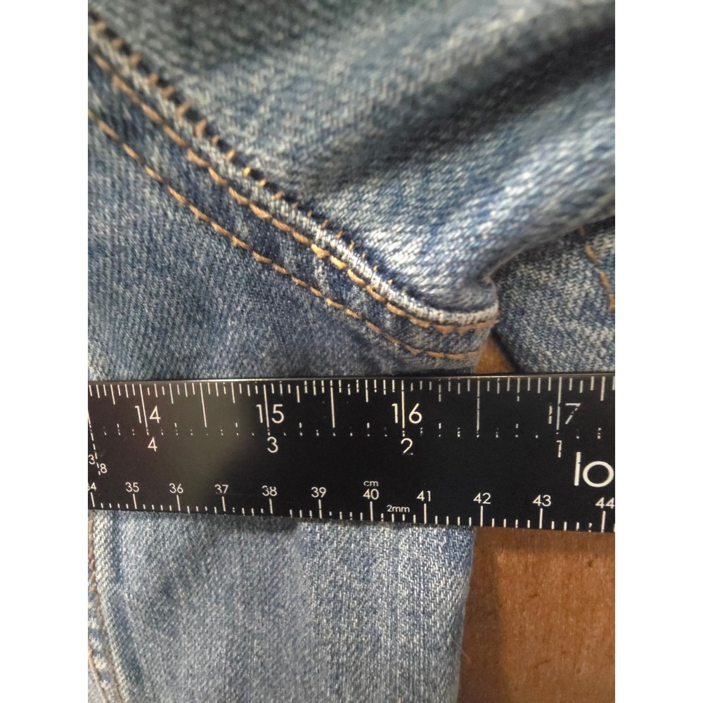 OshKosh Bgosh Kids Blue Denim 100% Cotton Jacket Light Wash Snap Front Size 14 - Picture 8 of 8